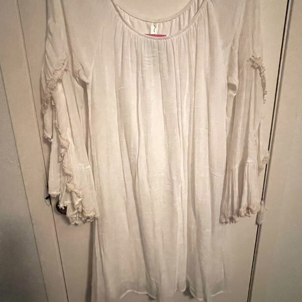 Western Bohemian Gauze Bell Sleeved Top